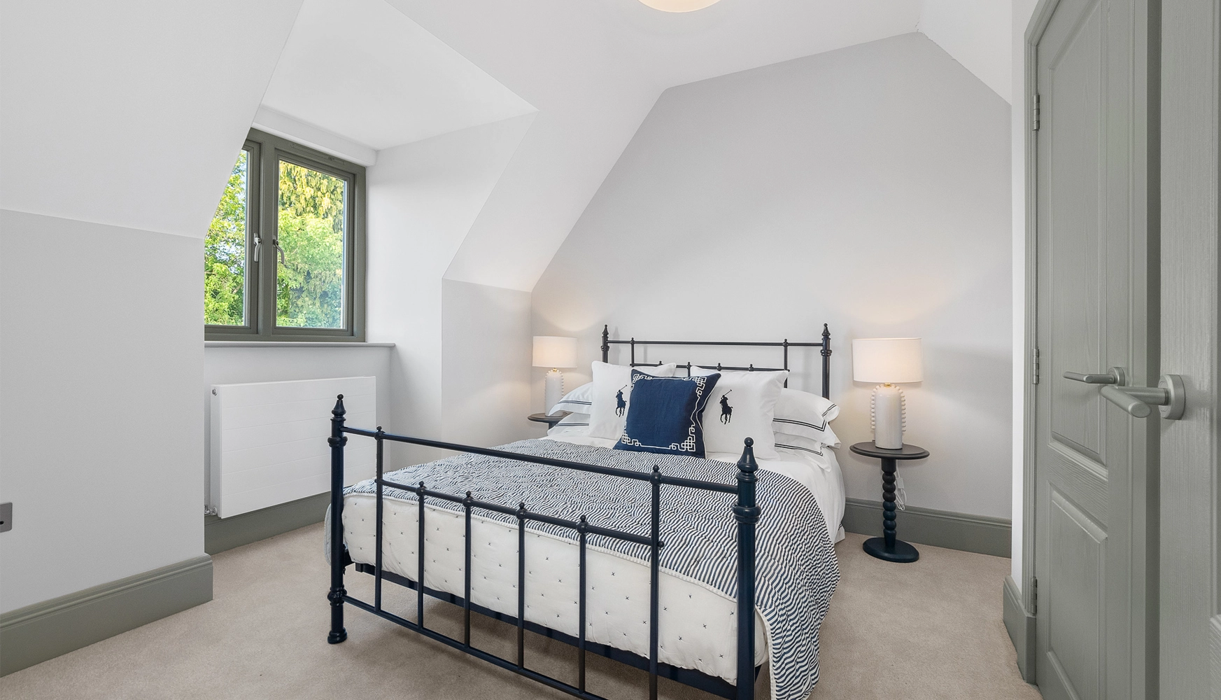 Grey doors, windows and skirting board bedroom