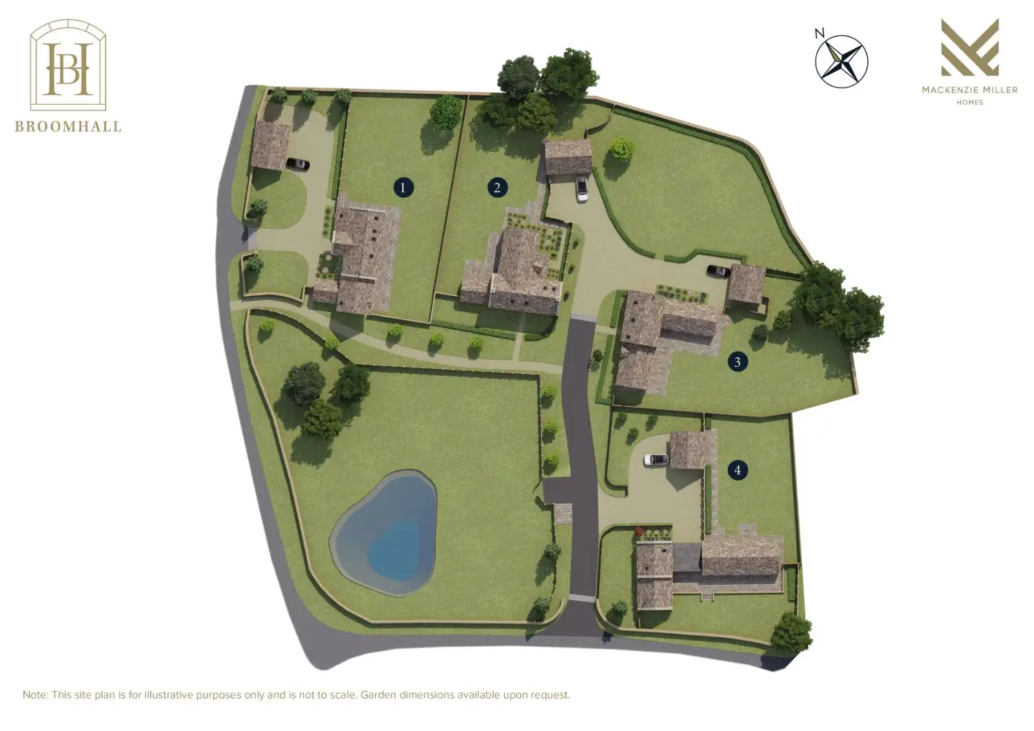 Broomhall Leighterton house map